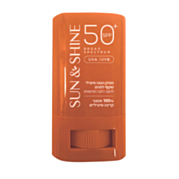 סטיק הגנה מינרלי שקוף לפנים 50+ SPF  | סאן אנד שיין SUN & SHINE