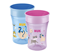 NUK נוק Magic Cup 360° כוס מעבר 230 מ"ל לפעוטות מגיל 8 חודשים ומעלה - ורוד 104 | NUK נוק