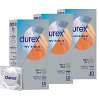 קונדומים Durex Invisible XL - מארז שלישייה | דורקס