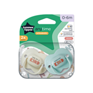 זוג מוצצים לגילאי 0-6 חודשים "any-time" | Tommee Tippee